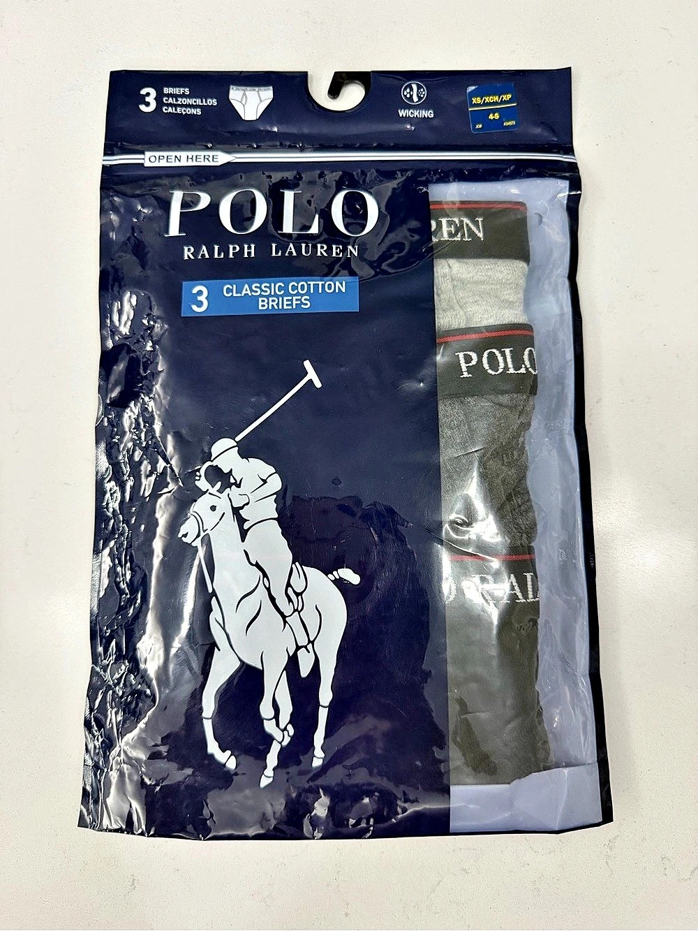 Polo Ralph Lauren Classic Cotton Briefs Boys XS NWT